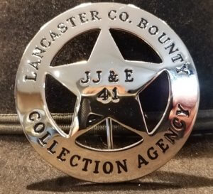 Lancaster County Bounty Collection Agency Badge